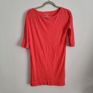 Lilly Pulitzer orange red Pima cotton dress